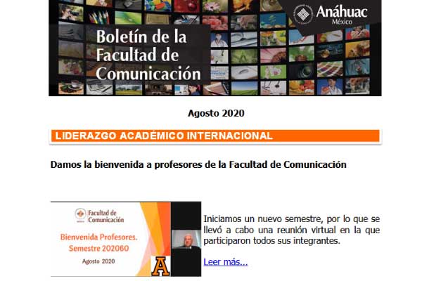 Boletín comunicación Agosto 2020