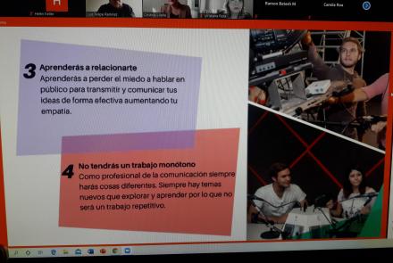 La Licenciatura en Comunicación realiza bootcamp virtual sobre cómo hacer cine
