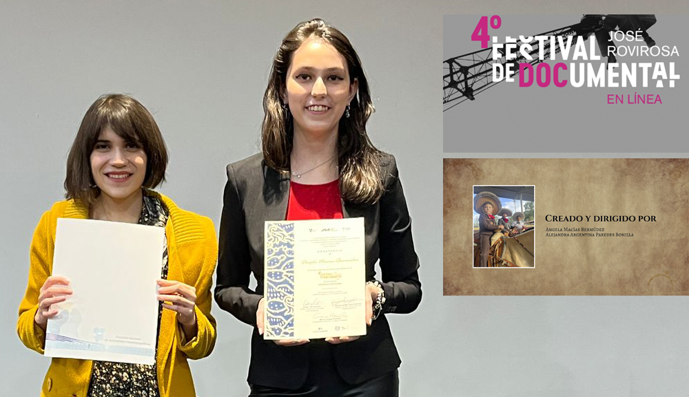 Alumnas de Diseño Multimedia ganan el Premio del Público del Festival José Rovirosa 2022 de Cine Documental en Línea