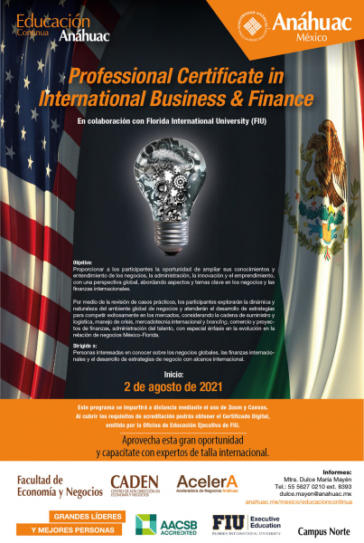 Professional Certificate in International Business & Finance