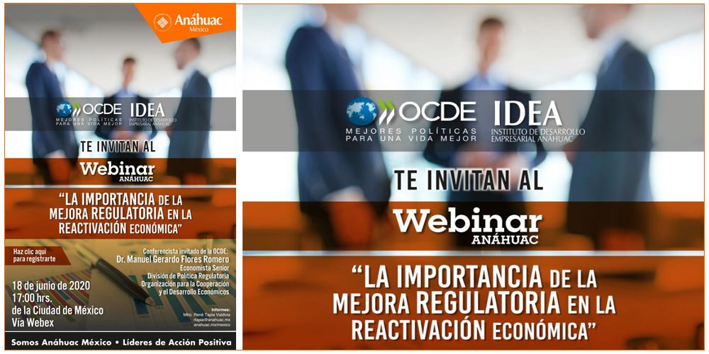 La OCDE y el IDEA organizan webinar para la comunidad Anáhuac