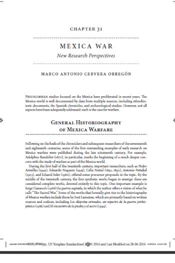Mexica War New Research Perspectives