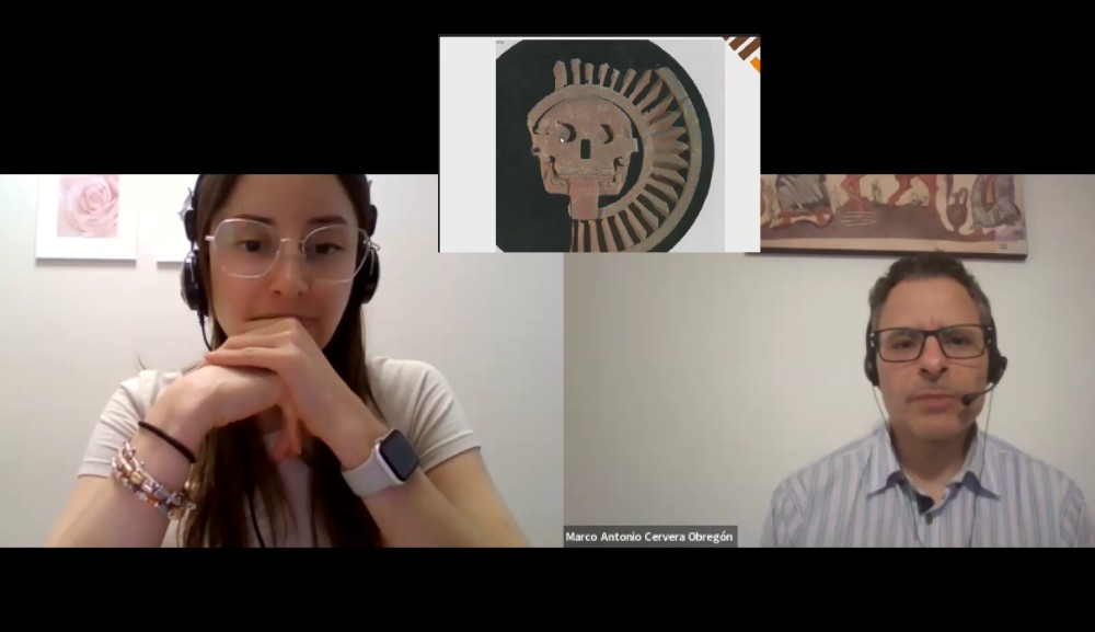 El Dr. Marco Antonio Cervera imparte conferencia sobre el sacrificio humano entre los mexicas