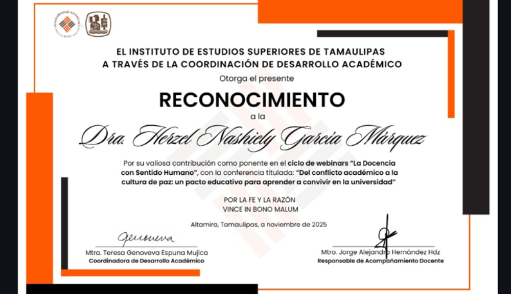 Académica Educación y Humanidades imparte webinar en el IEST