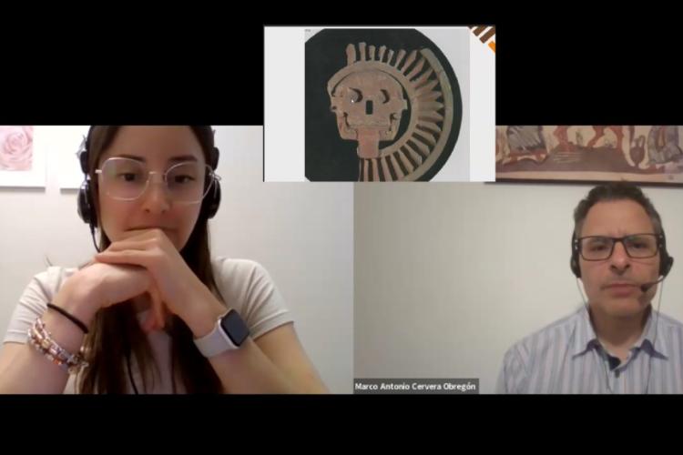 El Dr. Marco Antonio Cervera imparte conferencia sobre el sacrificio humano entre los mexicas
