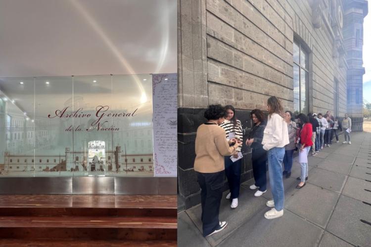 Alumnos de la Licenciatura en Historia visitan el Archivo General de la Nación