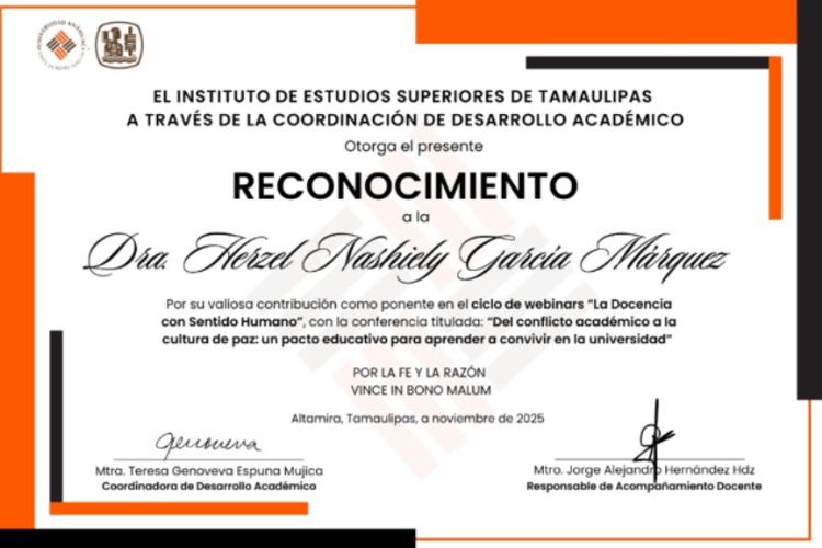 Académica Educación y Humanidades imparte webinar en el IEST