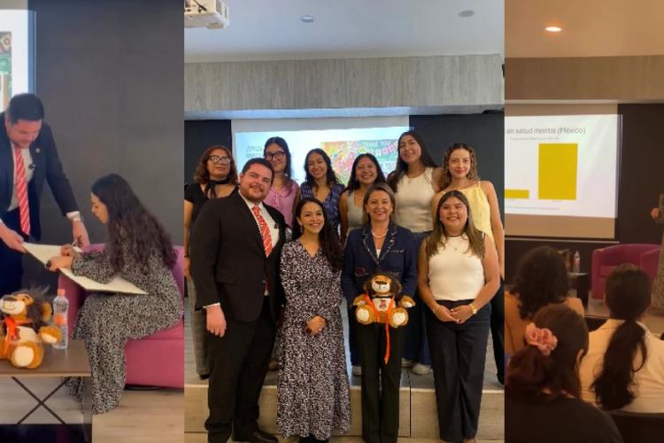 Herzel Nashiely García imparte cátedra prima en la Anáhuac Oaxaca