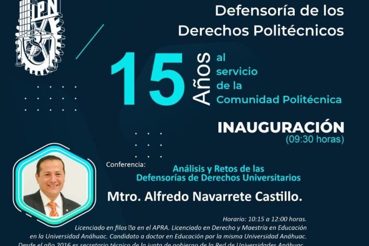 En su ponencia, el Mtro. Alfredo Navarrete habló de los retos a los que se enfrenta una defensoría de los derechos universitarios.
