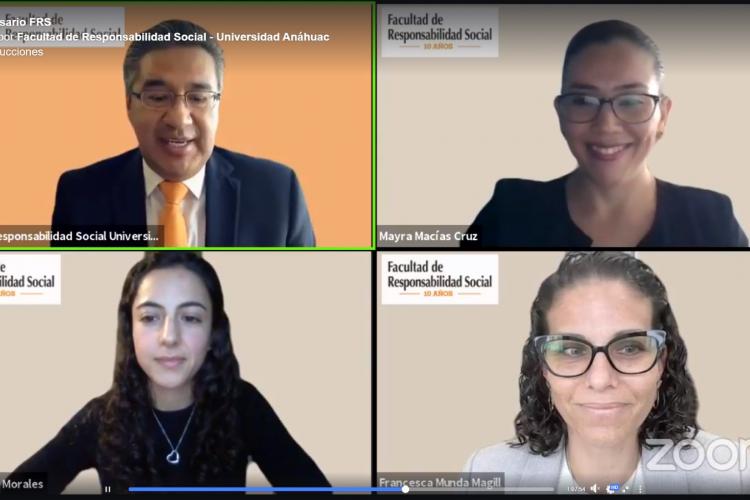 La maestra Francesca Munda Magill impartió, al lado de dos egresadas, participó en el panel “El perfil del profesionista en Responsabilidad Social: retos y oportunidades a futuro”.