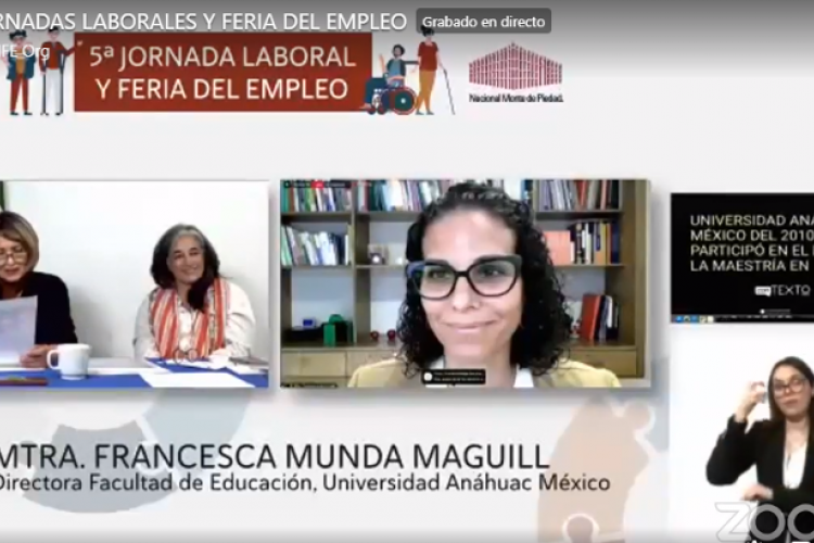 La directora de la Facultad de Educación compartió su experiencia como agente inclusivo-educativo y profesional de las personas con discapacidad.