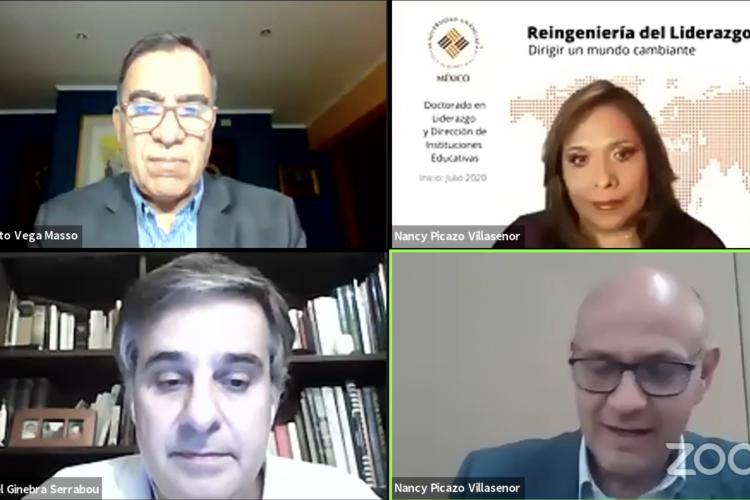 Integrantes del Doctorado en Liderazgo y Dirección de Instituciones Educativos se sumaron al Webinar “Reingeniería del liderazgo: dirigir un mundo cambiante”.