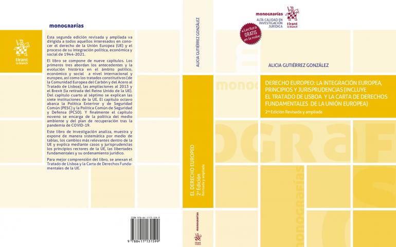 Presentación del libro:  “El Derecho Europeo: la integración europea, principios y jurisprudencias”
