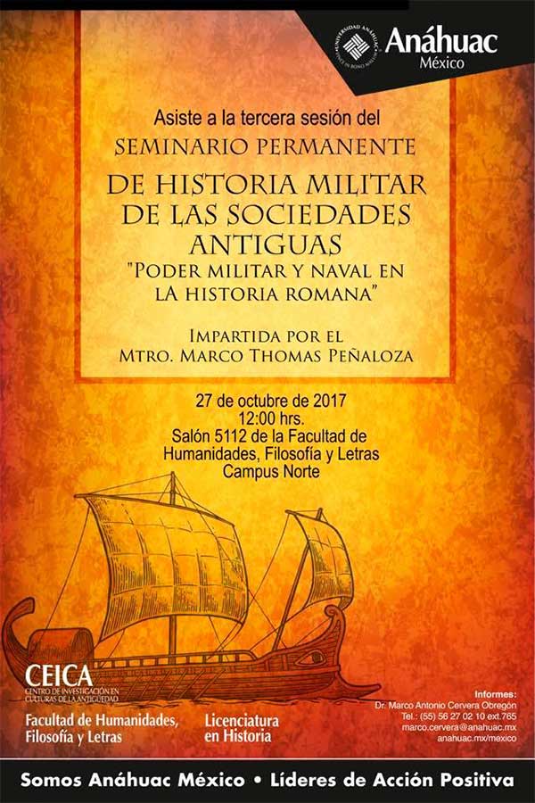 Seminario Permanente de Historia Militar de las Sociedades Antiguas "Poder Militar y Naval en la Historia Romana"