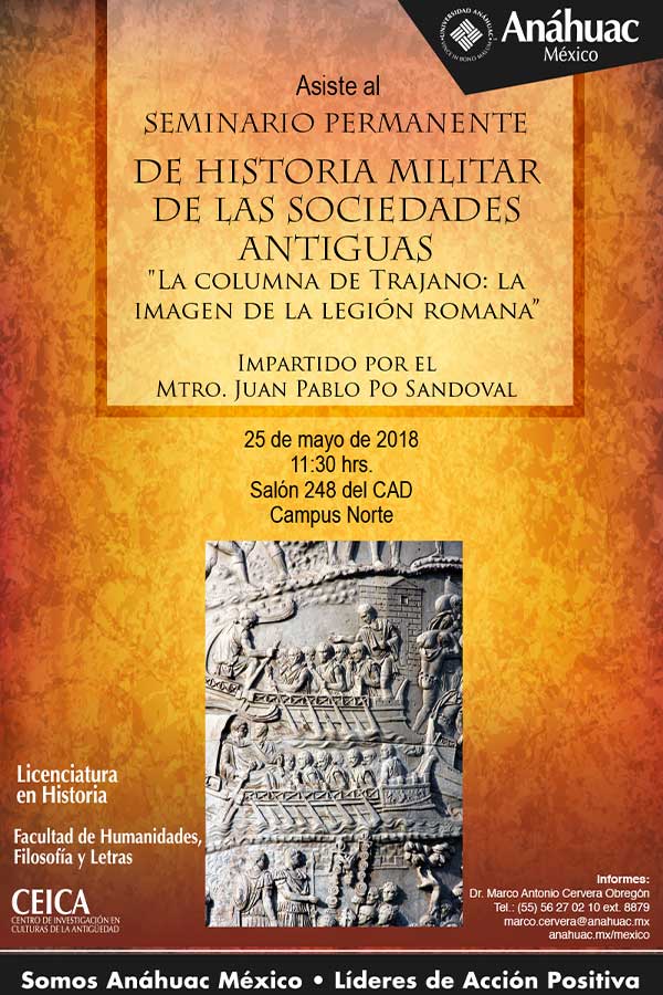 Seminario Permanente de Historia Militar de las Sociedades Antiguas "La columna de trajano:la imagen de la legión Romana"
