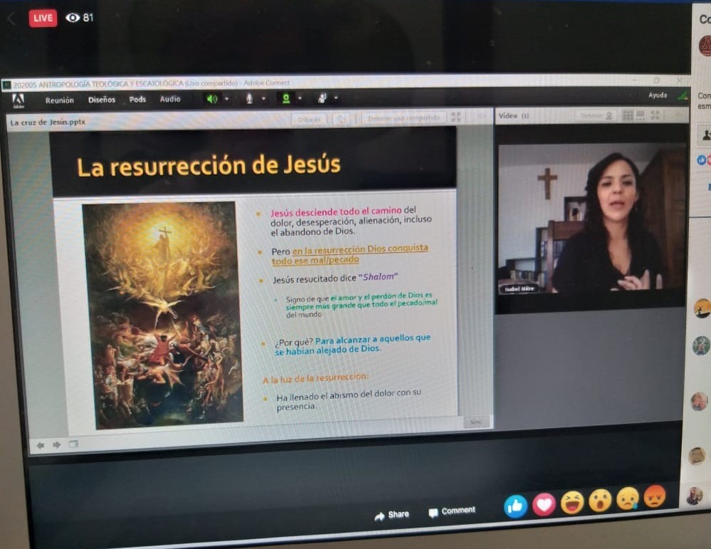 Abordamos en conferencia virtual el tema de “La cruz de Jesús”