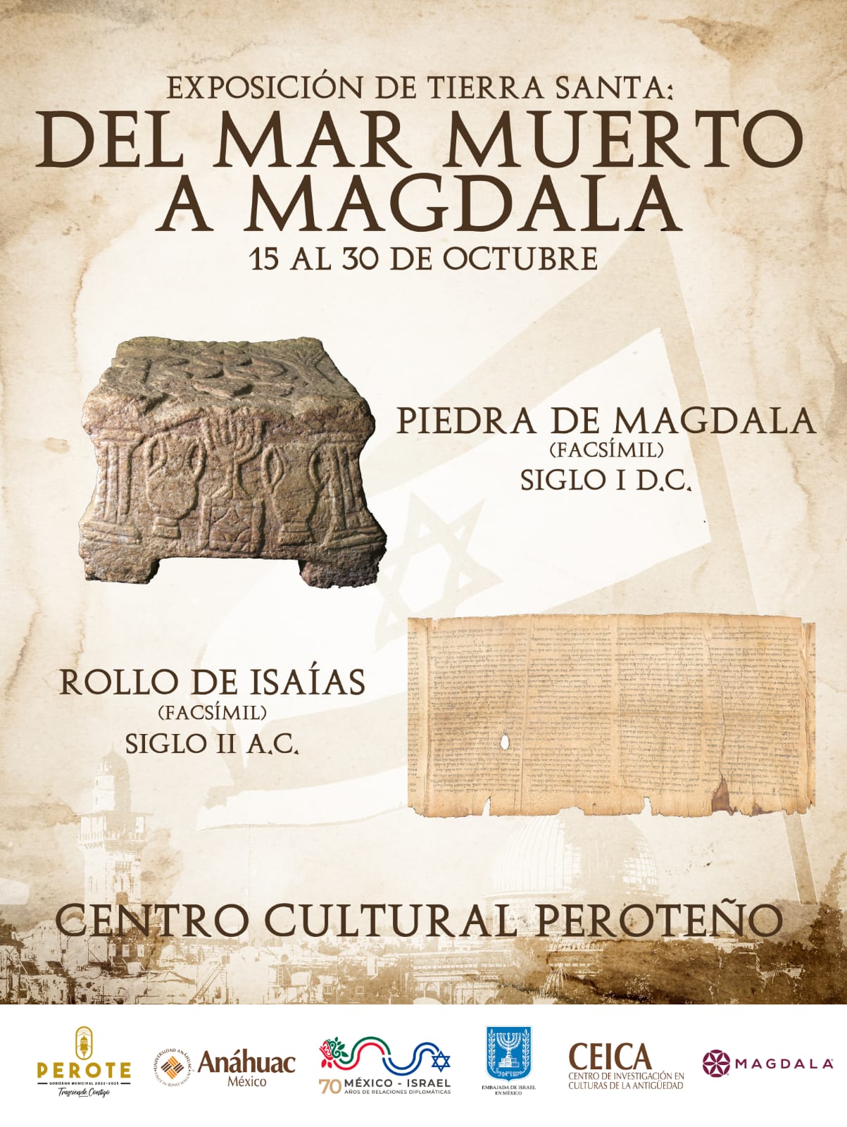 La exposición “Tierra Santa: del Mar Muerto a Magdala” se exhibirá en Perote, Veracruz