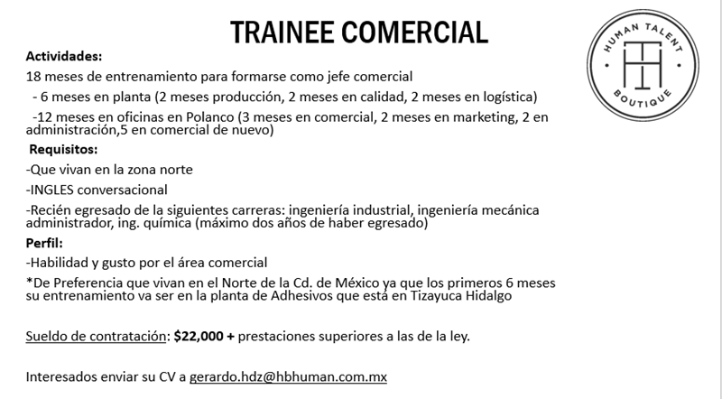 Trainee Comercial