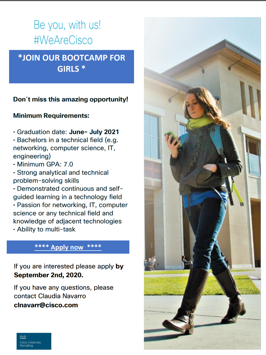 Cisco Bootcamp for girls