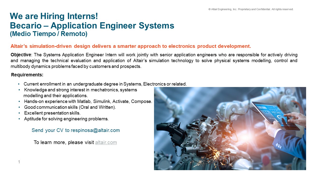 Becario Application Engineer Systems