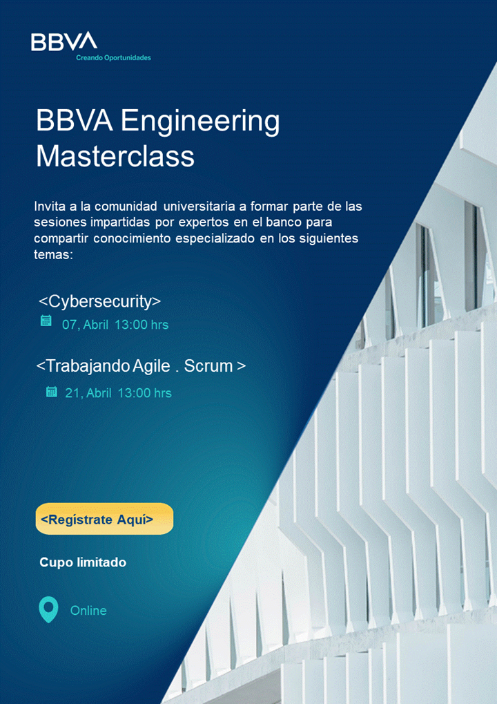 Invitación MasterClass Abril - Engineering