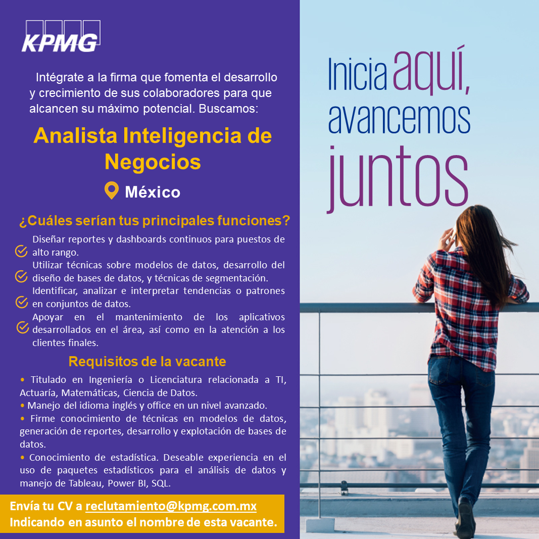 Vacante Analista de Inteligencia de Mercados KPMG