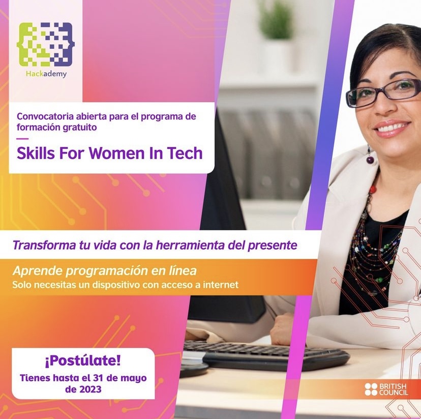 CONVOCATORIA - British Council Skills for Women in Tech 2023