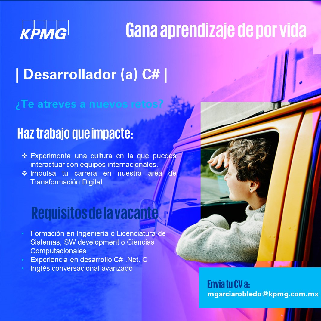 VACANTE - Desarrollador(a) C# / KPMG