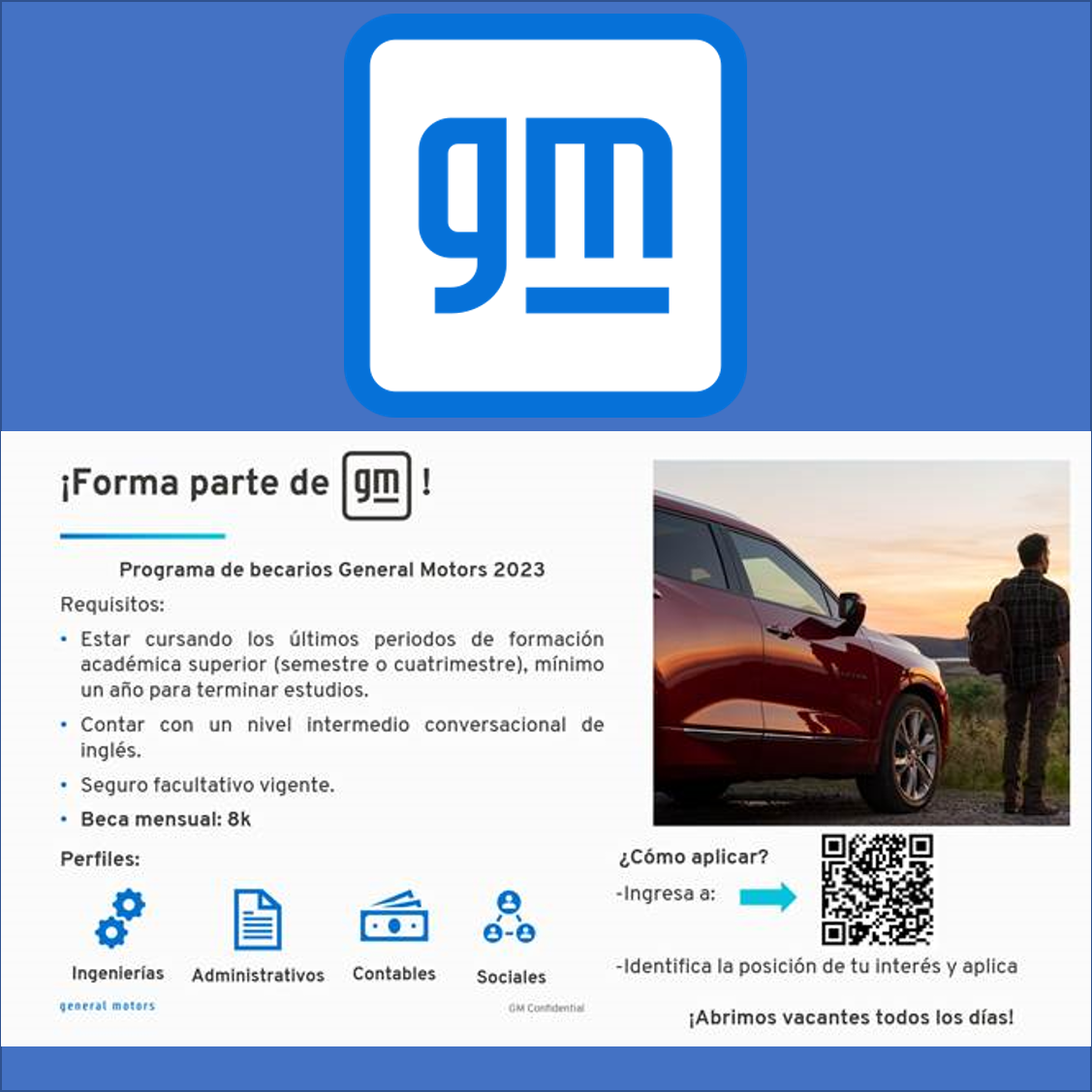 VACANTE - Becarios en General Motors de México