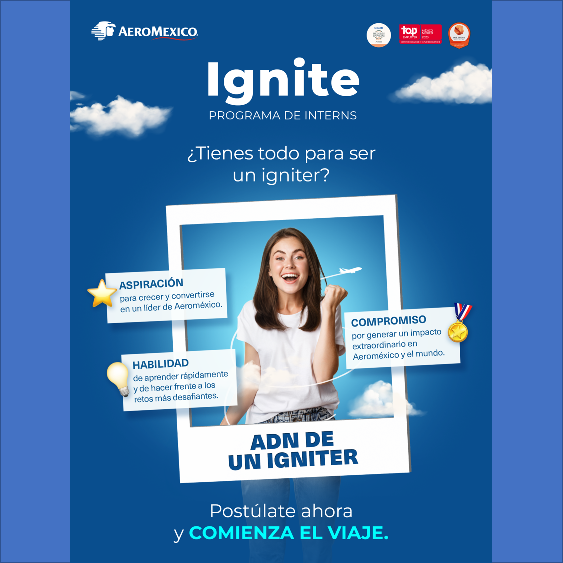 VACANTE - Ignite Programa de Interns en Aeroméxico