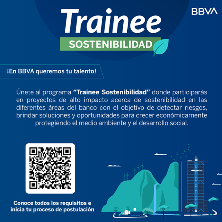 VACANTE - Trainee de Sostenibilidad en BBVA 2023