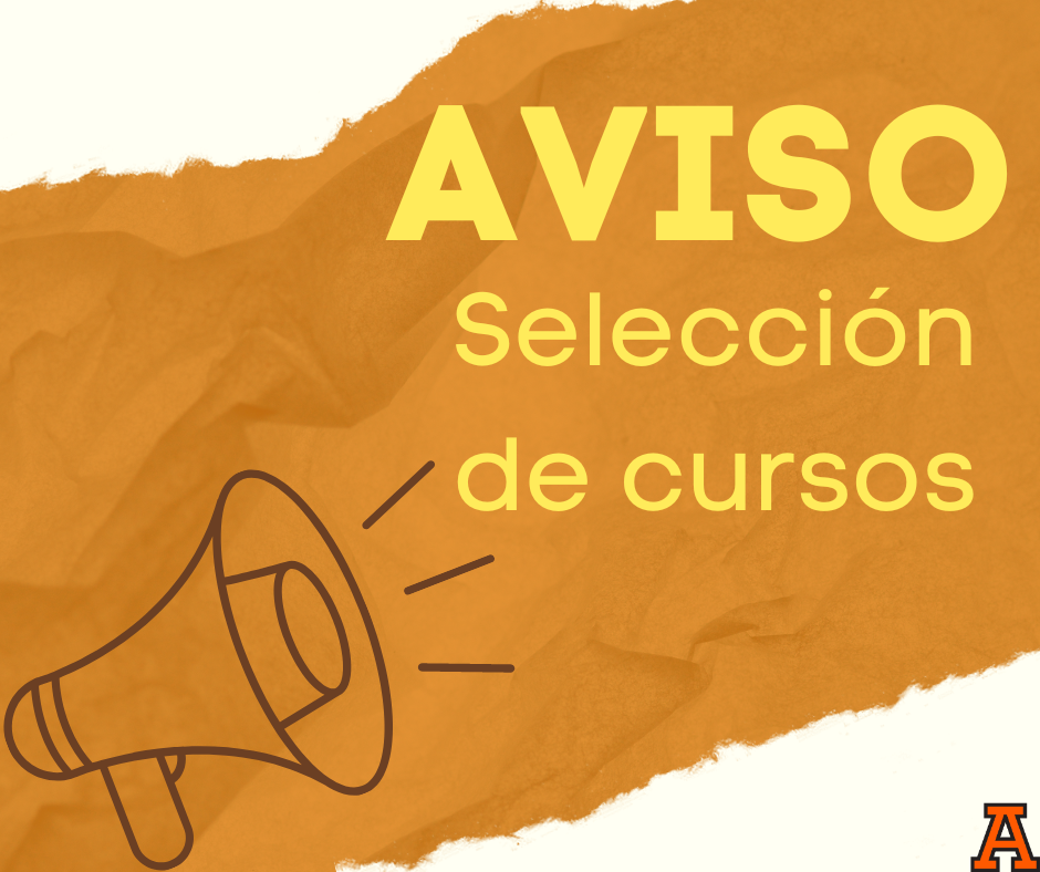 AVISO - Selección de cursos de licenciatura 202360