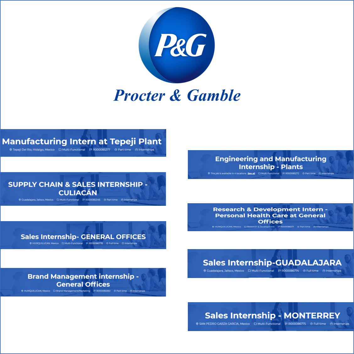 VACANTE - P&G