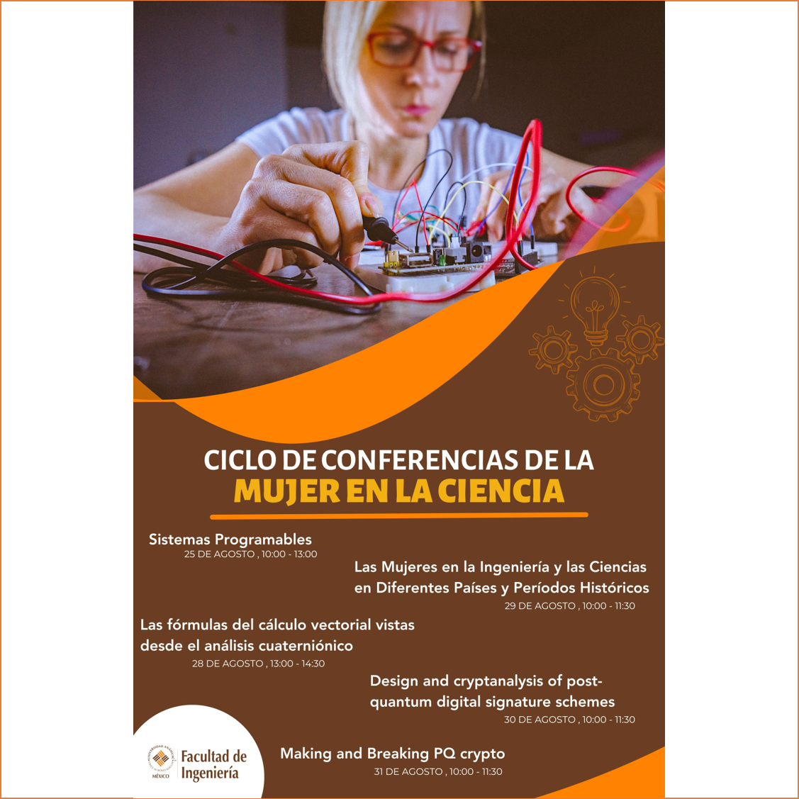 Platicas y talleres del "Ciclo de conferencias de la Mujer en la Ciencia"