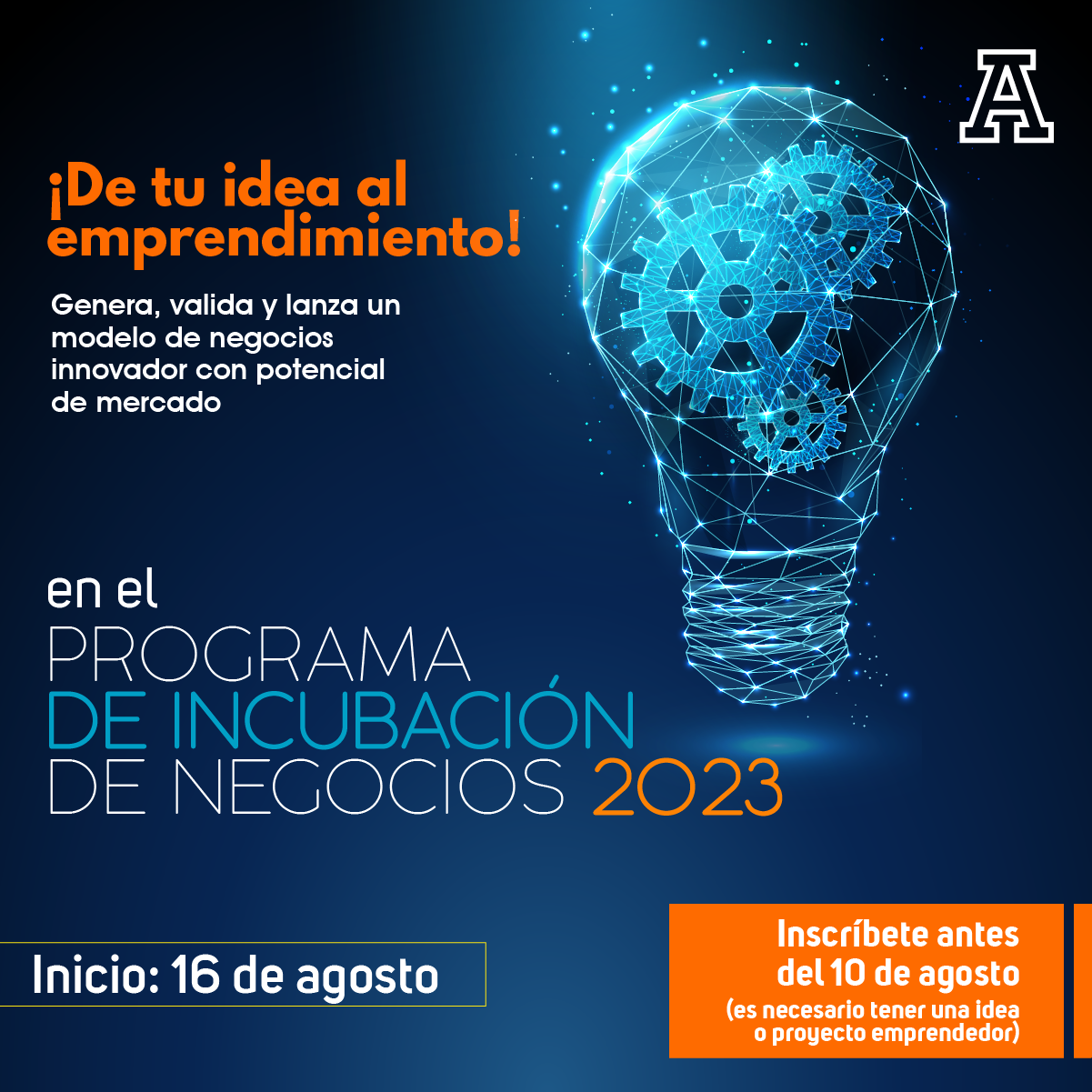 CONVOCATORIA - Programa de incubación de negocios 2023