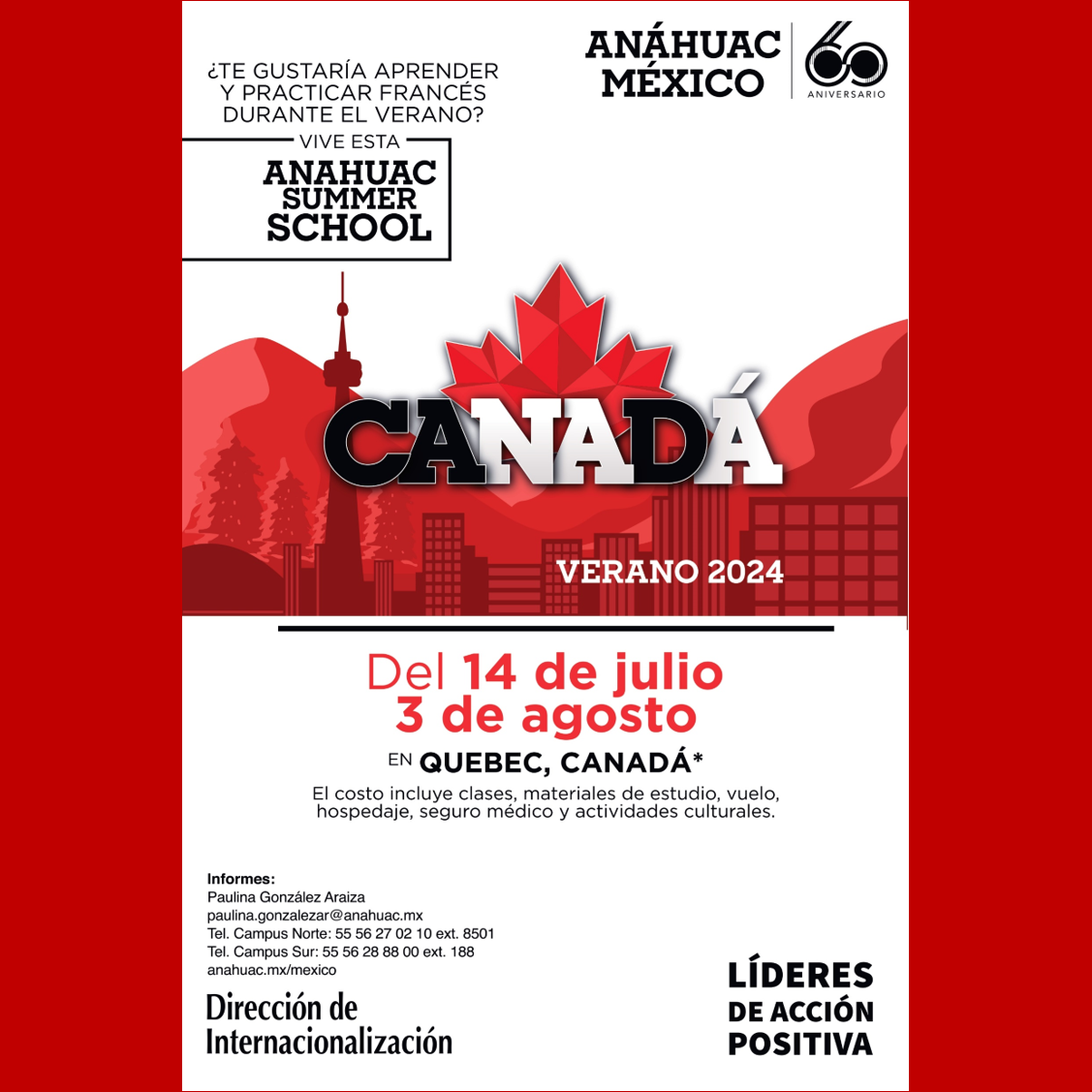 Anáhuac Summer School Canadá Verano 2024