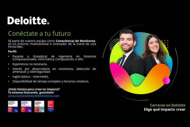 VACANTE - Consultor(a) de Monitoreo | Deloitte