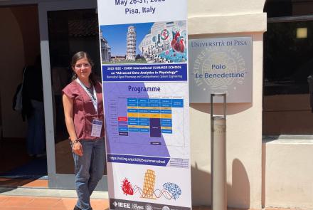 Andrea Gómez gana beca para participar en escuela de verano de la IEEE EMBS