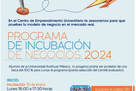 Convocatoria del Programa de la Incubadora Universitaria Primavera 202410