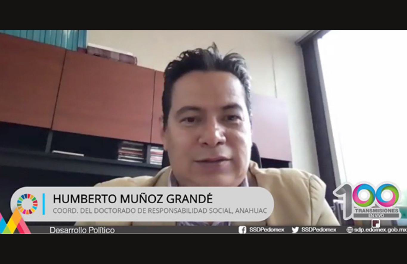 El doctor Humberto Muñoz Grande clausura webinars organizados en conjunto con el gobierno del Estado de México