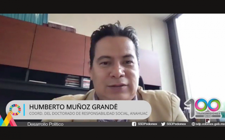 El doctor Humberto Muñoz Grande clausura webinars organizados en conjunto con el gobierno del Estado de México