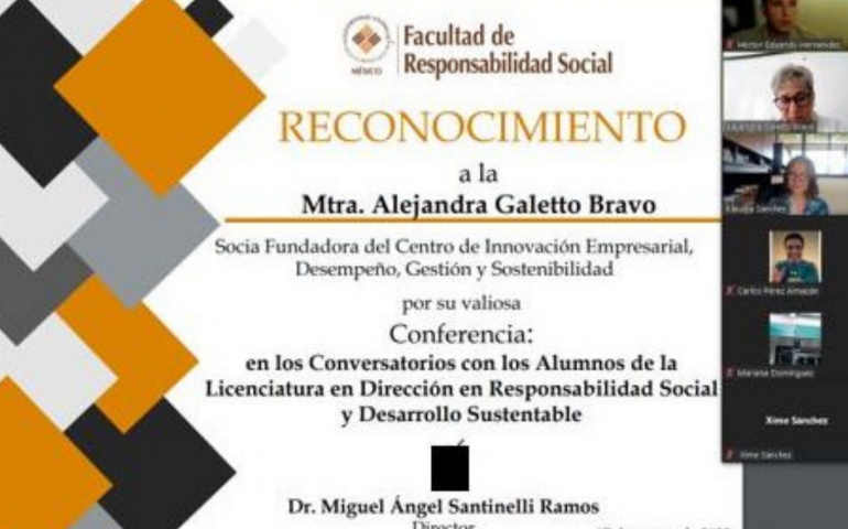 Alejandra Galetto se suma al segundo conversatorio de la Licenciatura en Responsabilidad Social 