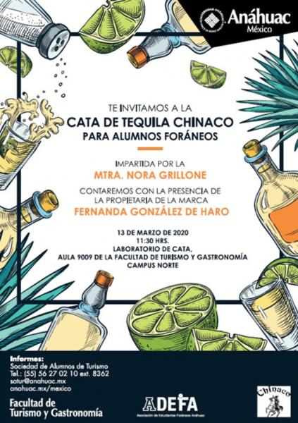 Cata de tequila Chinaco