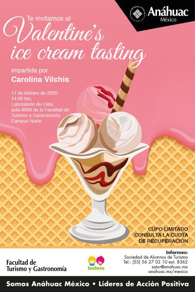 Velentine's ice cream tasting