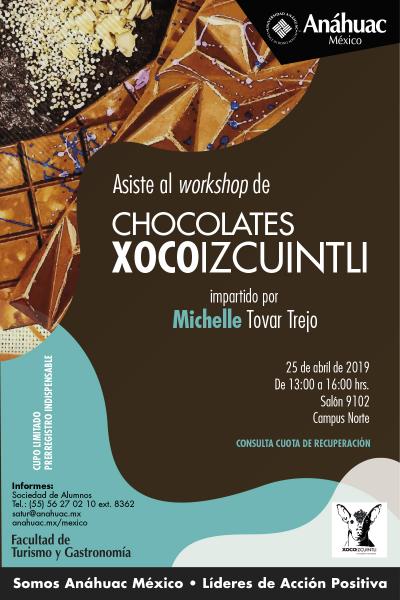 Workshop de chocolates Xocoizcuintli