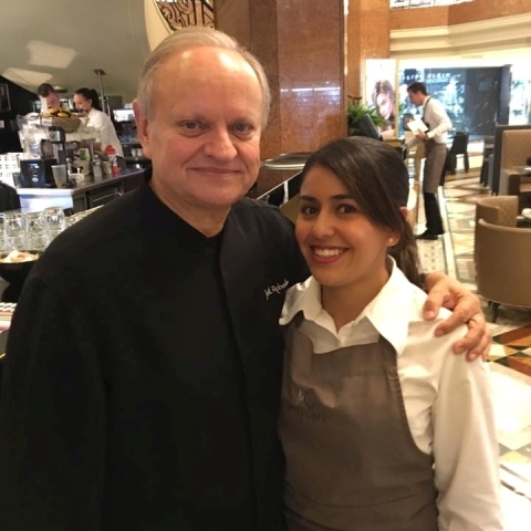 Carla con Robuchon