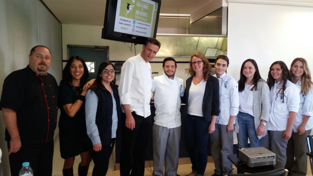 El pasado jueves 16 de febrero, Florence Roy-Allard, Directora en México de La Tablée des Chefs, brindó una plática de sensibilización para invitar a nuestros alumnos de la Facultad y de Le Cordon Bleu