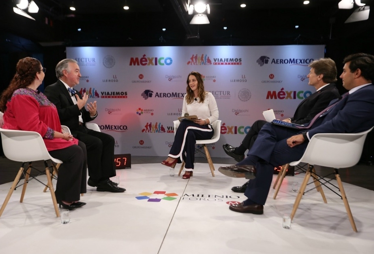 El Dr. Francisco Madrid participando en el Foro de Turismo Sustentable de Milenio