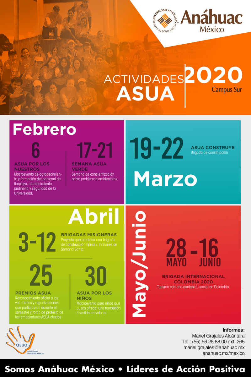 Calendario ASUA 2020