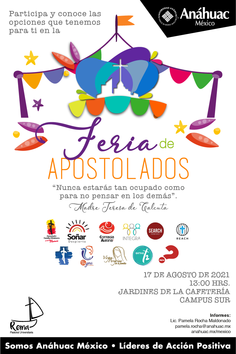 Feria de Apostolados, ¡conoce las maneras de ser feliz tú mismo y a los demás!